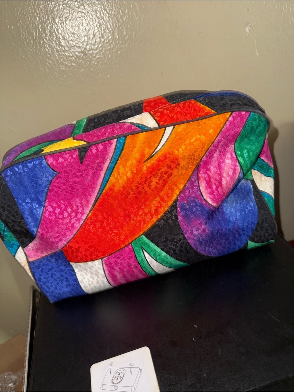 Vibrant Multicolor Abstract Cosmetic Pouch
